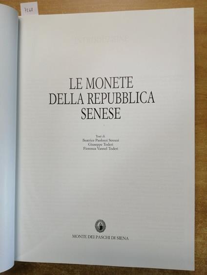 Le Monete Della Repubblica Senese 1992 Monte Dei Paschi Di Siena Toscana - copertina