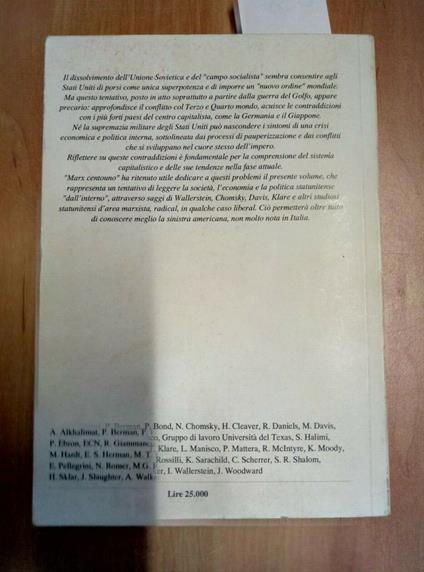 Cronache Dal Centro Dell'Impero 1992 Stati Uniti Crisi Marx Centouno 9/10 - 658 - copertina