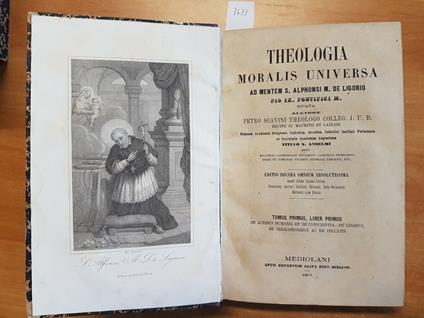Theologia Moralis Universa - Pietro Scavini 1865 Oliva - 4 Volumi Completi( - copertina