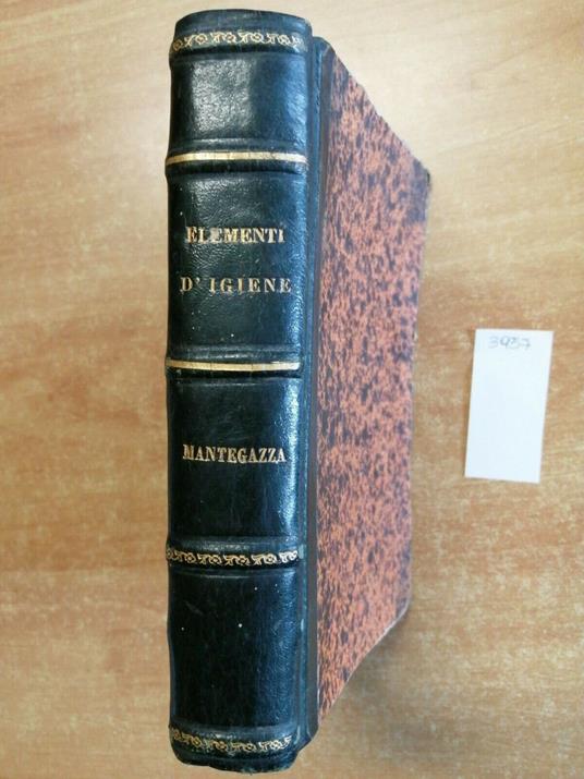 Paolo Mantegazza - Elementi D'Igiene - 1865 - Gaetano Brigola - copertina