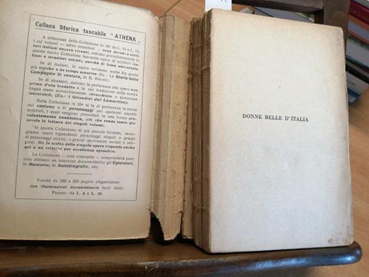 Ferrante Giulio Marchetti - Donne Belle D'Italia - Athena 1929 Biografie - copertina