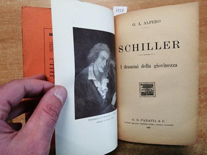 G. A. Alfero Schiller - I Drammi Della Giovinezza - 1929 - Paravia - - copertina