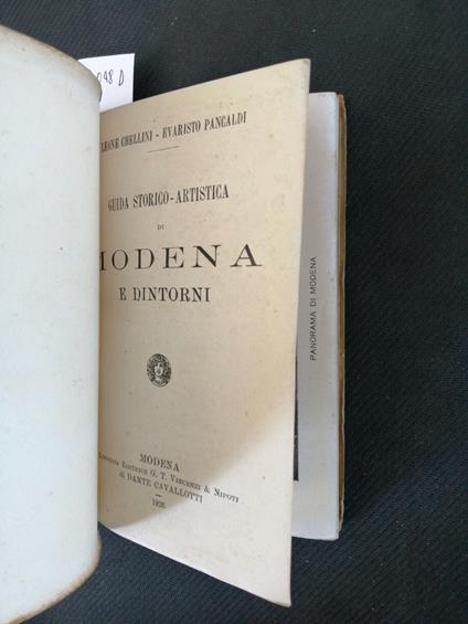 Guida Storico-Artistica Di Modena E Dintorni - 1926 - Chellini Cavallotti - copertina