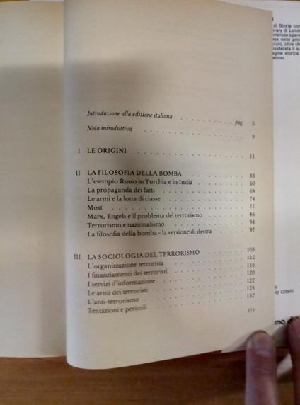 Storia Del Terrorismo - Walter Laqueur Club Italiano Del Libro 1979 - 181 - copertina