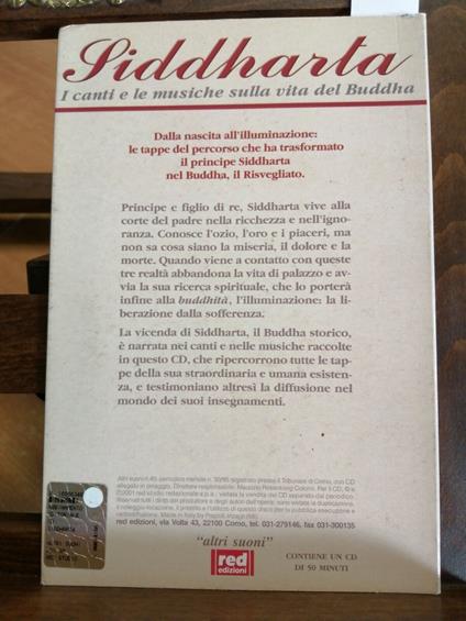 Cd Musica Siddharta I Canti E Le Musiche Sulla Vita Del Buddhared Edizioni( - copertina