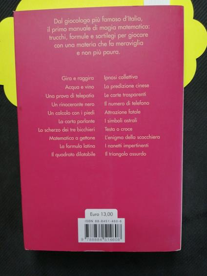 Giochi Di Prestigio L'Elmo Della Mente - Peres 2006 Magia Matematica Salani - copertina