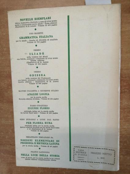 Acrosso - Poeti Nostri Dell'Ottocento E Del Novecento 1955 D'Anna - Paolo Acrosso - copertina