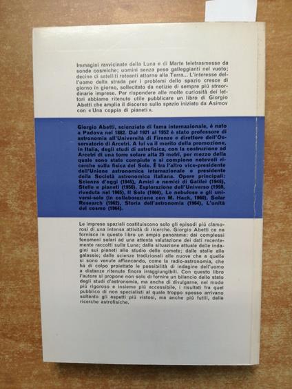 Esplorazione Dell'Universo Il Futuro Dell'Astronomia 1965 Abetti Edindustria28 - Giorgio Abetti - copertina