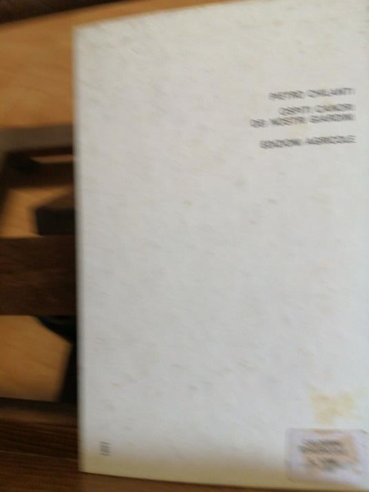 Pietro Chilanti - Ospiti Canori Dei Nostri Giardini - Edagricole - 1971 - Pietro Chilanti - copertina