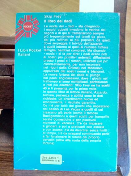 Il Libro Dei Dadi -Skip Frey - 1977 - Longanesi - - Skip Frey - copertina