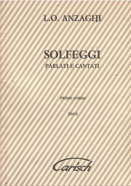 Solfeggi Parlati E Cantati Primo Corso - copertina