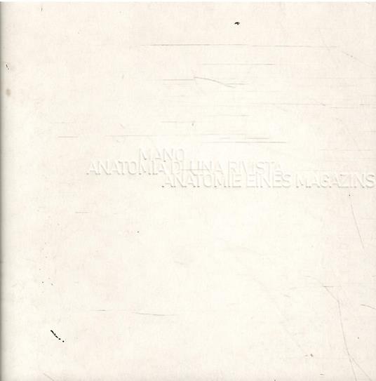 Mano Anatomia Di Una Rivista - copertina