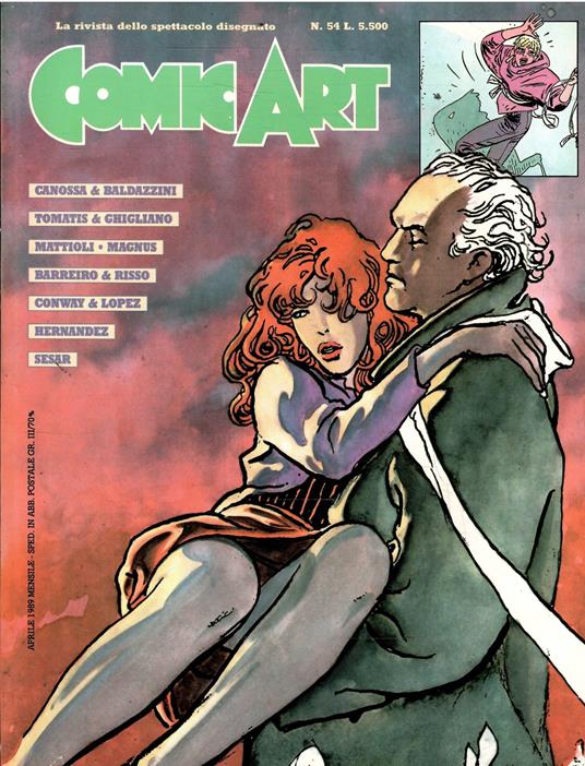 Comic Art La Rivista Dello Spettacolo Disegnato N. 54 - copertina