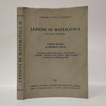Lezioni di matematica per allievi ingegneri. (volume Secondo)