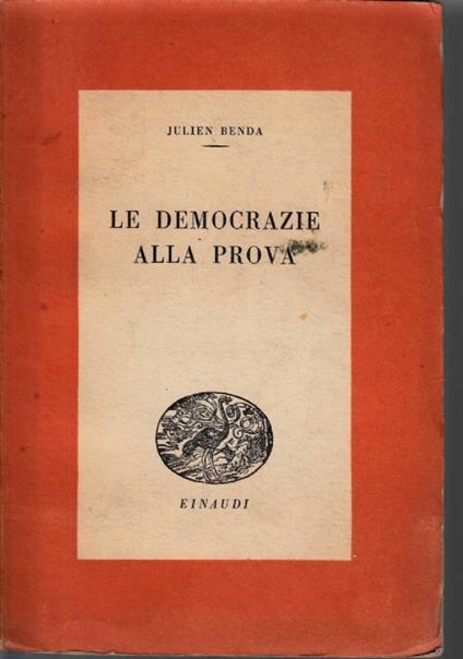 La democrazia alla prova - Julien Benda - copertina