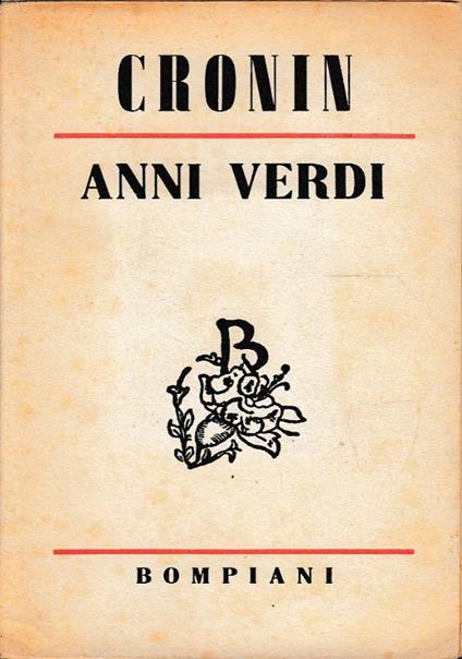Anni verdi - copertina