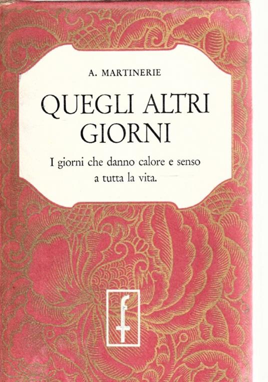 Quegli altri giorni - copertina