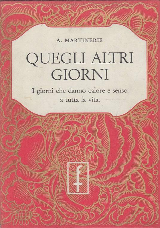 Quegli altri giorni - copertina