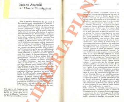 Per Claudio Parmeggiani. Le cere di D'aGostino - Luciano Anceschi - copertina