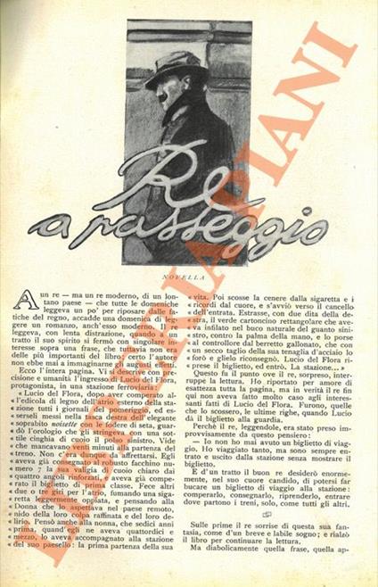 Re a passeggio - Massimo Bontempelli - copertina
