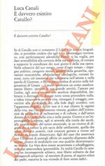E' davvero esistito Catullo?