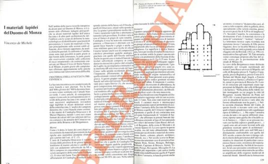 I materiali lapidei del Duomo di Monza - Vincenzo De Michele - copertina