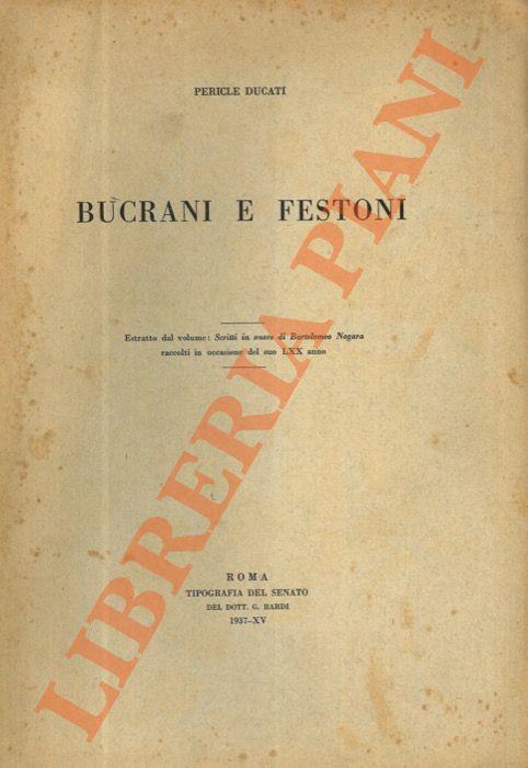 Bucrani e festoni - Pericle Ducati - copertina