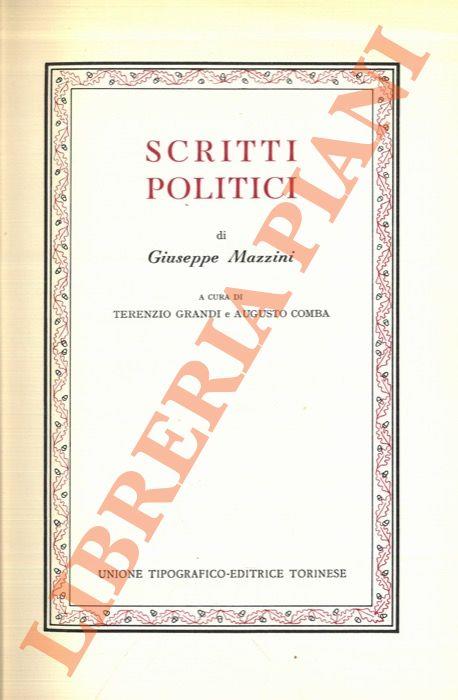 Scritti politici - Giuseppe Mazzini - copertina
