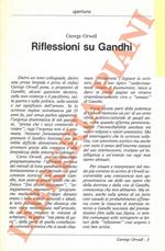 Riflessioni su Gandhi