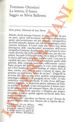 lettera, il fuoco. Saggio su Silvia Ballestra