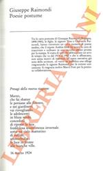 Poesie postume