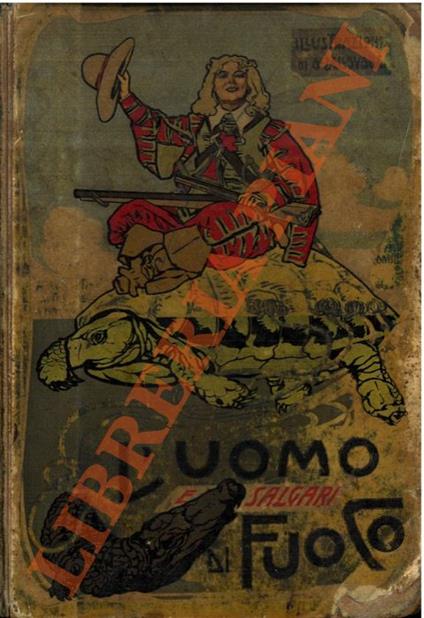 L' uomo di fuoco - Emilio Salgari - copertina