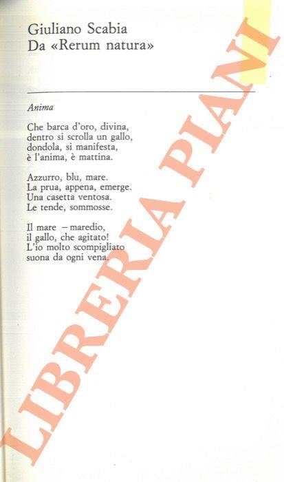 Da “Rerum natura” - Giuliano Scabia - copertina