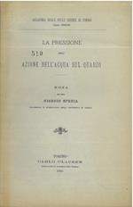 pressione nell'azione dell'acqua sul quarzo