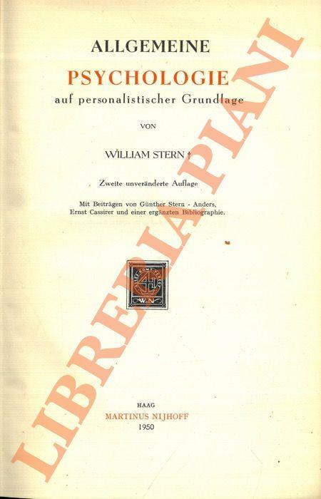 Allgemeine Psychologie auf Personalistischer Grundlage - William Styron - copertina