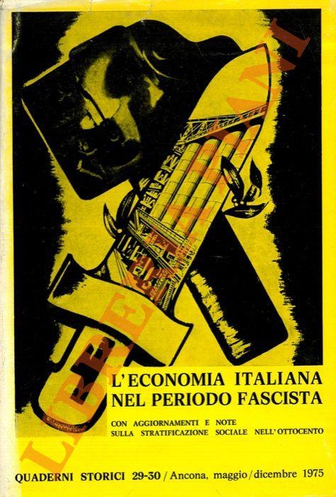 L’economia italiana nel periodo fascista - copertina