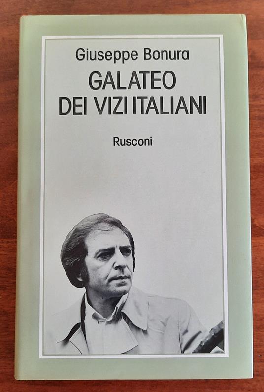 Galateo dei vizi italiani - Giuseppe Bonura - copertina