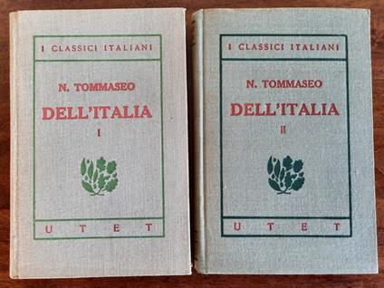 Dell’ Italia (Libri Cinque) - in 2 vol - Niccolò Tommaseo - copertina