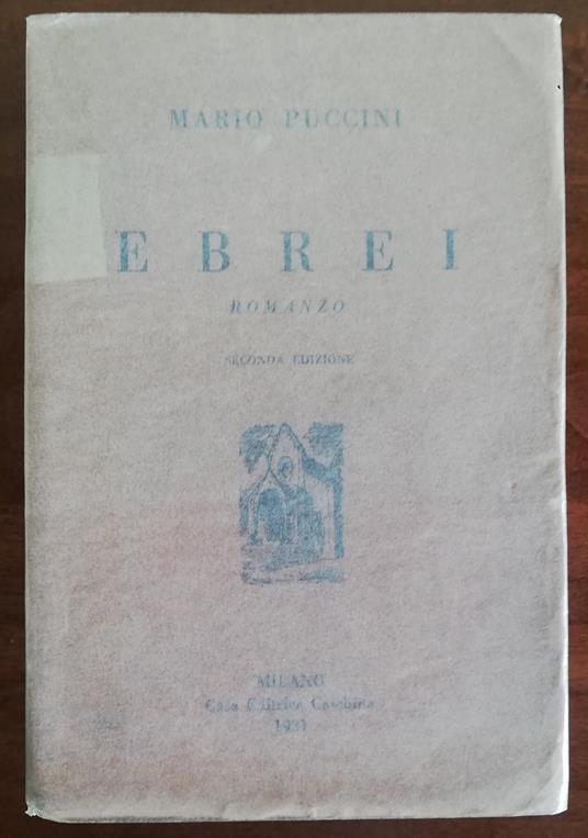 Ebrei - Mario Puccini - copertina