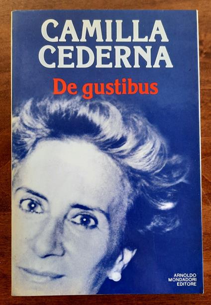 De gustibus - Camilla Cederna - copertina