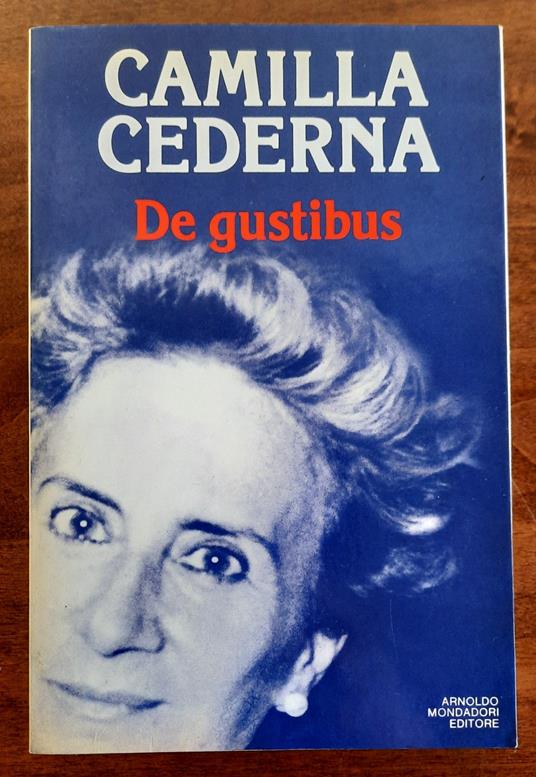 De gustibus - Camilla Cederna - copertina