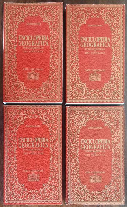 Enciclopedia geografica internazionale e dei cocktails - in 4 volumetti - copertina