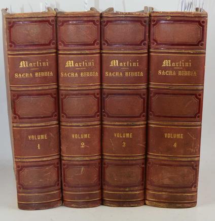 Sacra Bibbia secondo la volgata tradotta in lingua italiana e con annotazioni dichiarata da Monsignore Antonio Martini - copertina