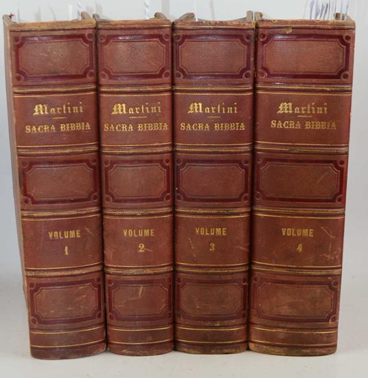 Sacra Bibbia secondo la volgata tradotta in lingua italiana e con annotazioni dichiarata da Monsignore Antonio Martini - copertina
