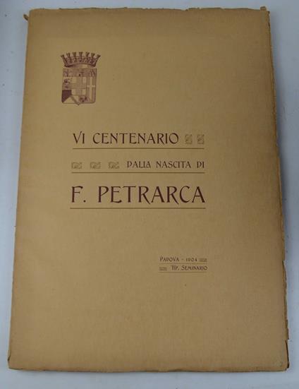 Nel VI centenario dalla nascita di Francesco Petrarca - copertina