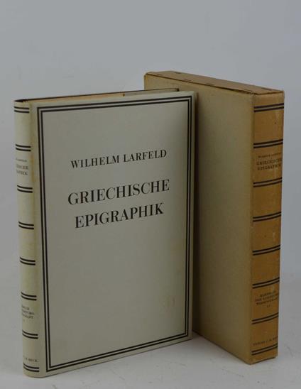 Griechische Epigraphik - copertina