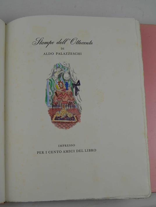Stampe dell'Ottocento - Aldo Palazzeschi - copertina