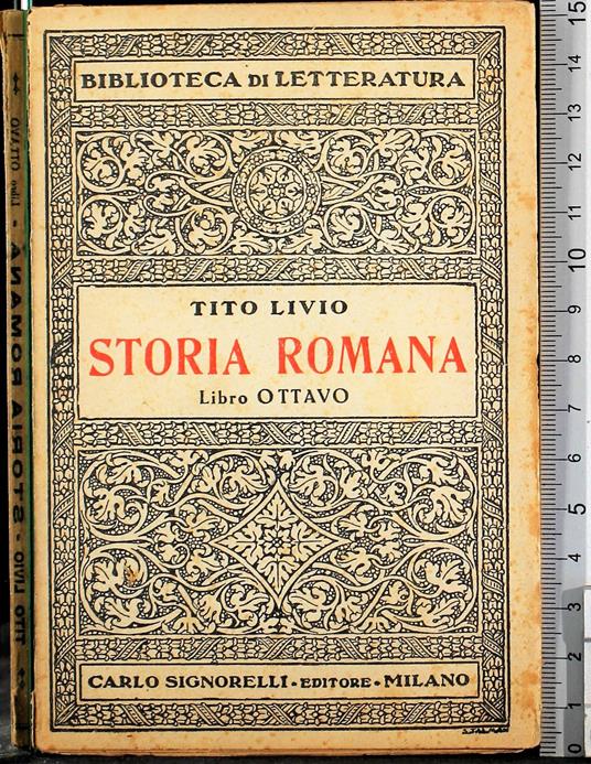 Storia romana. Libro Ottavo