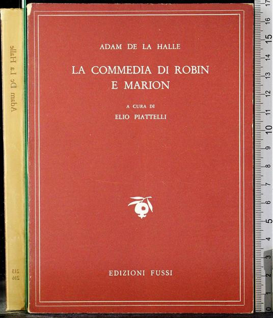 commedia di Robin e Marion - Adam De La Halle - copertina