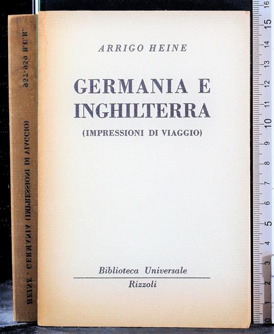 Germania e Inghilterra - Heinrich Heine - copertina